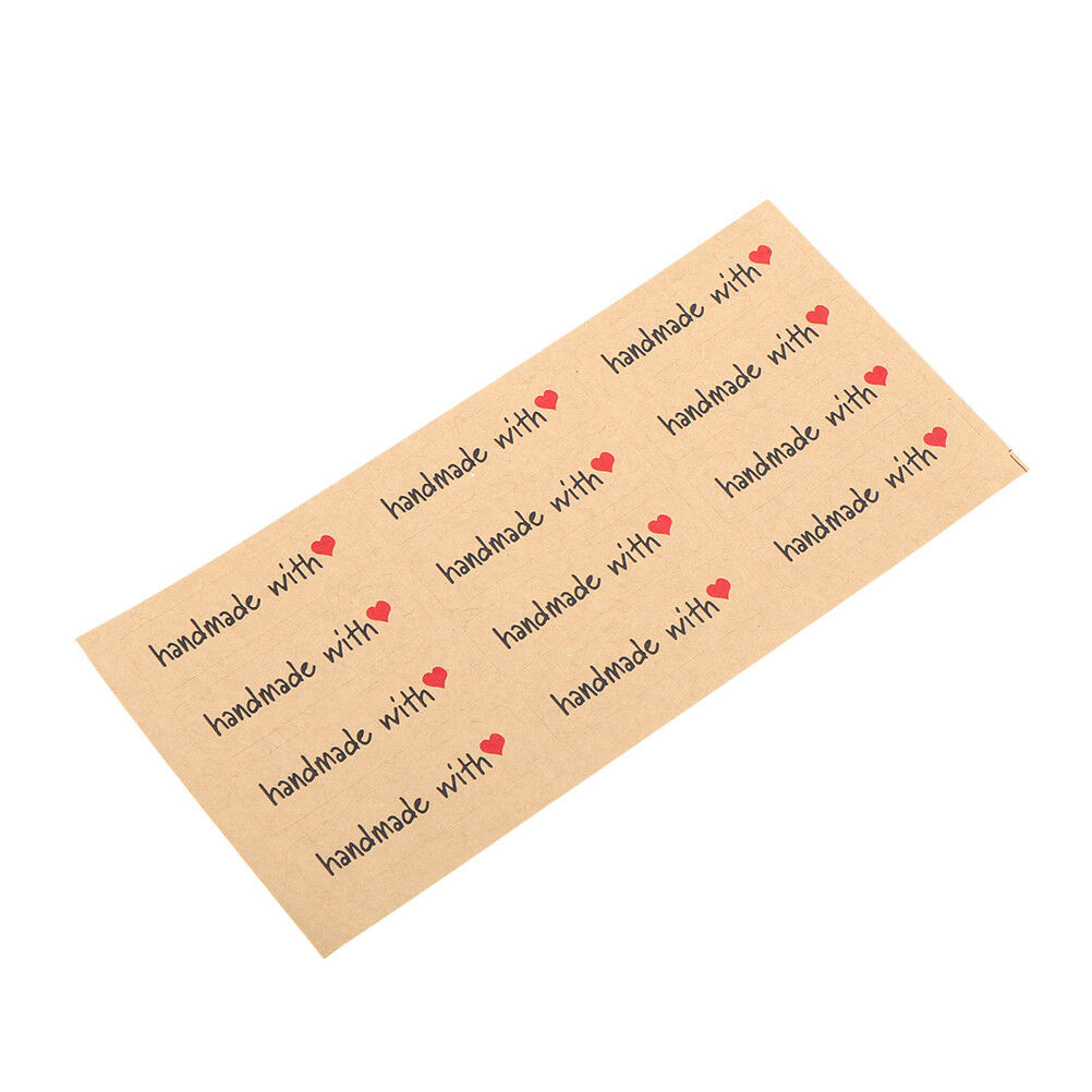 120PCS DIY Kraft Sealing Stickers Paper Crafts Hand Made Label Packagin.l8