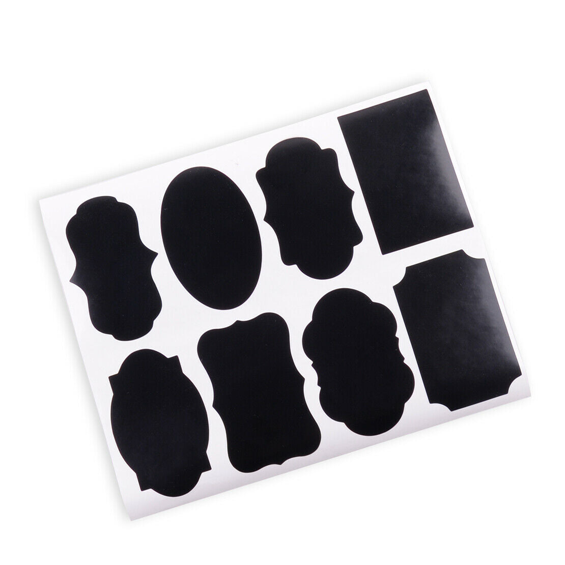 48 PC Chalkboard Labels Chalk Stickers for Pantry Jars Storage Bins 8 Shape