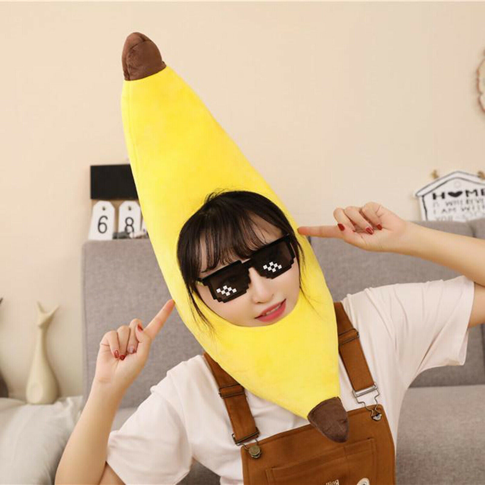 Costume Caps Kids Funny Banana Hat Novelty Fancy Dress Party Decor Accessory