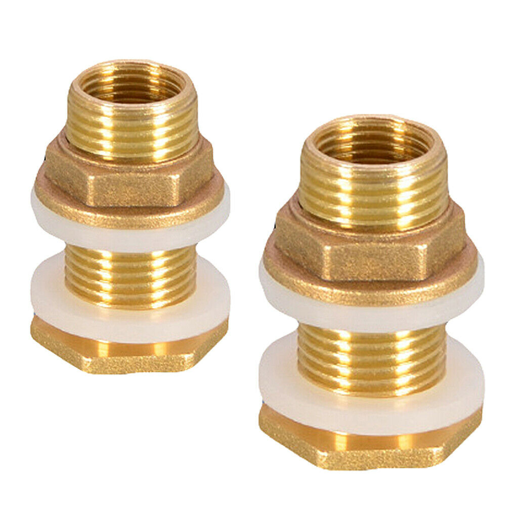 2Pieces Water Tank Connector No Leakage DN20 DN25 for Water Tanks Garden