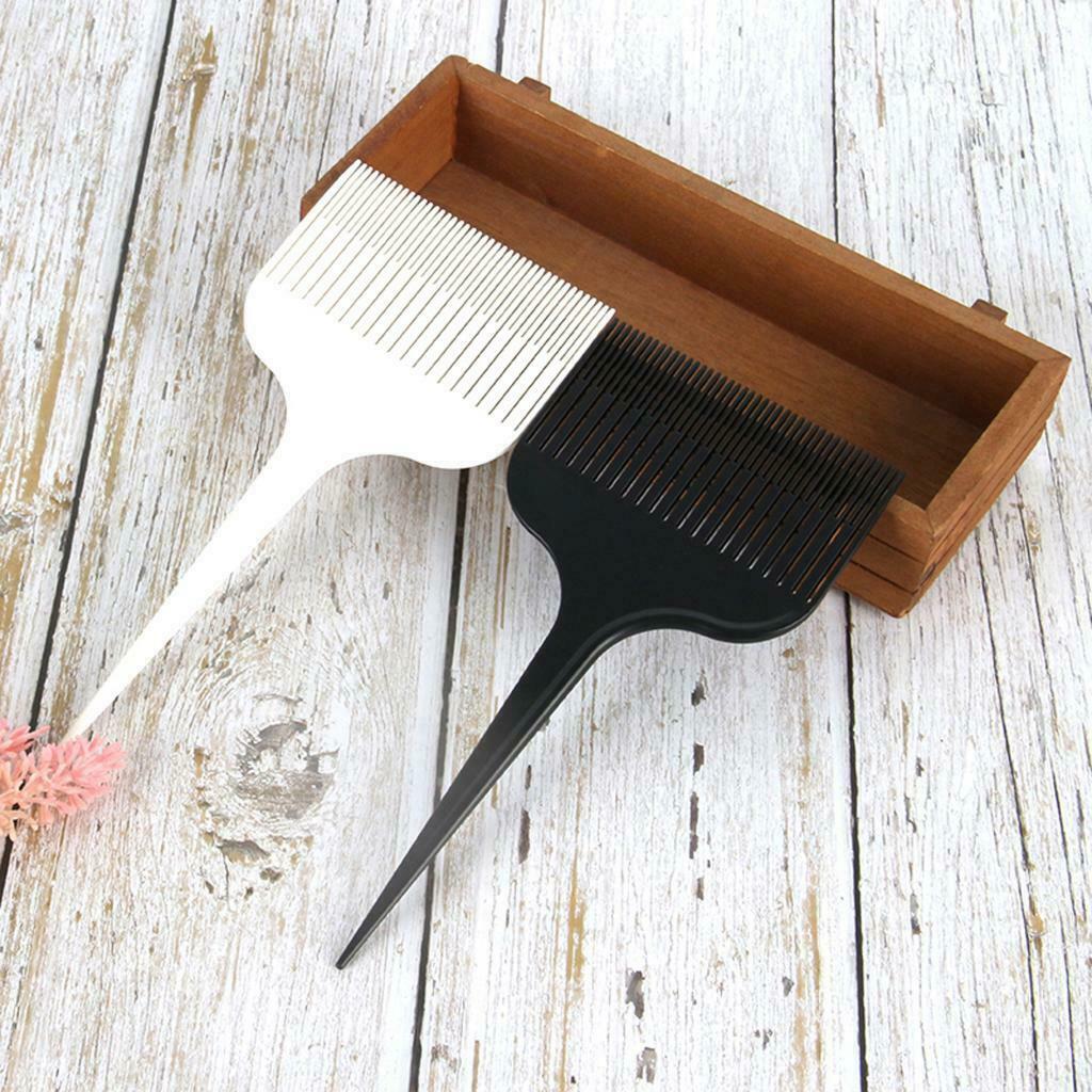 2Pcs Pro Hair Sectioning Weaving Highlights Foiling Comb Salon Dyeing Comb