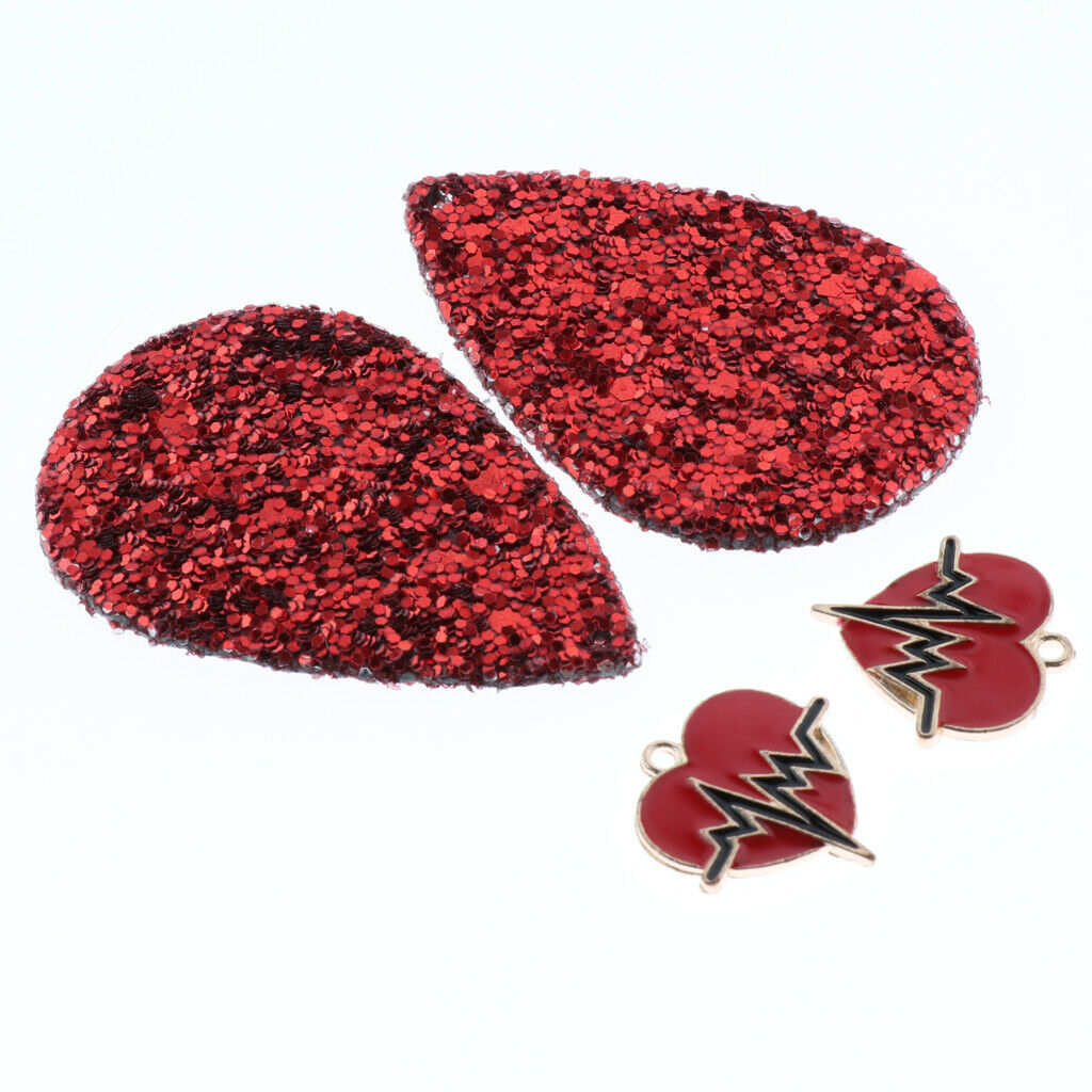 10pcs Handmade Feather Charm Plume Pendant DIY Earring Findings A-00168
