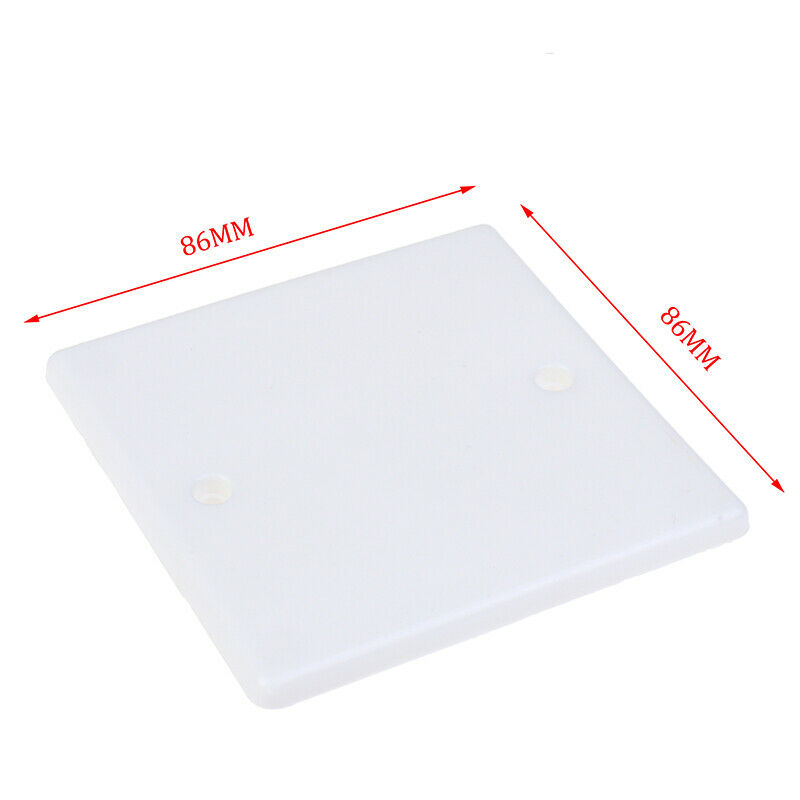 10pcs 86 Type Single Gang Blanking Plate Light Switch Wall Socket Cover WhiteDD