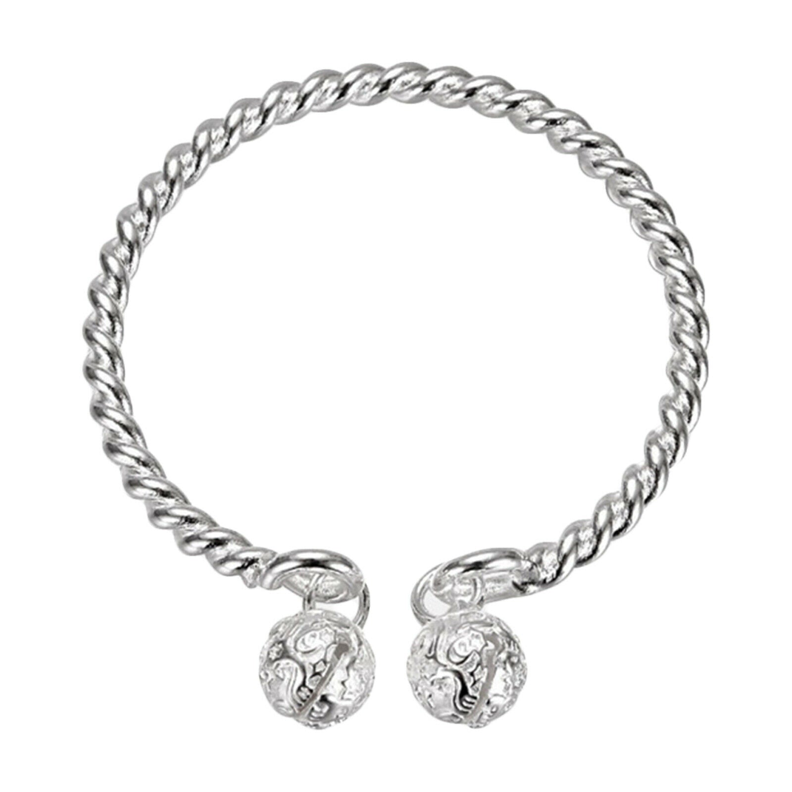 Bangle Bracelet Simple Open Cuff Jewelry for Women Adjustable Polished Gifts