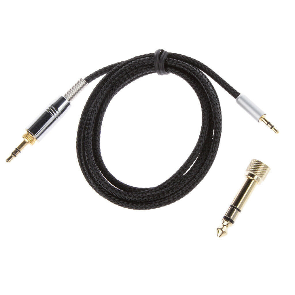 Replacement OFC Wire For AKG Y45BT Y50 Y40 Y55 K845BT K840KL Headphone Black