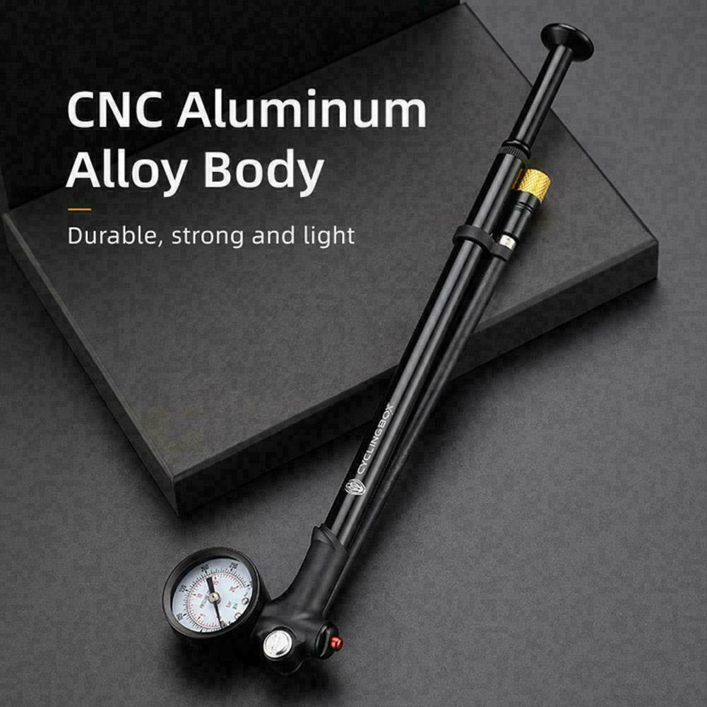 Bike Pump High Pressure Cycling Floor/Track Pump Pressure Gauge V1T7 120psi new