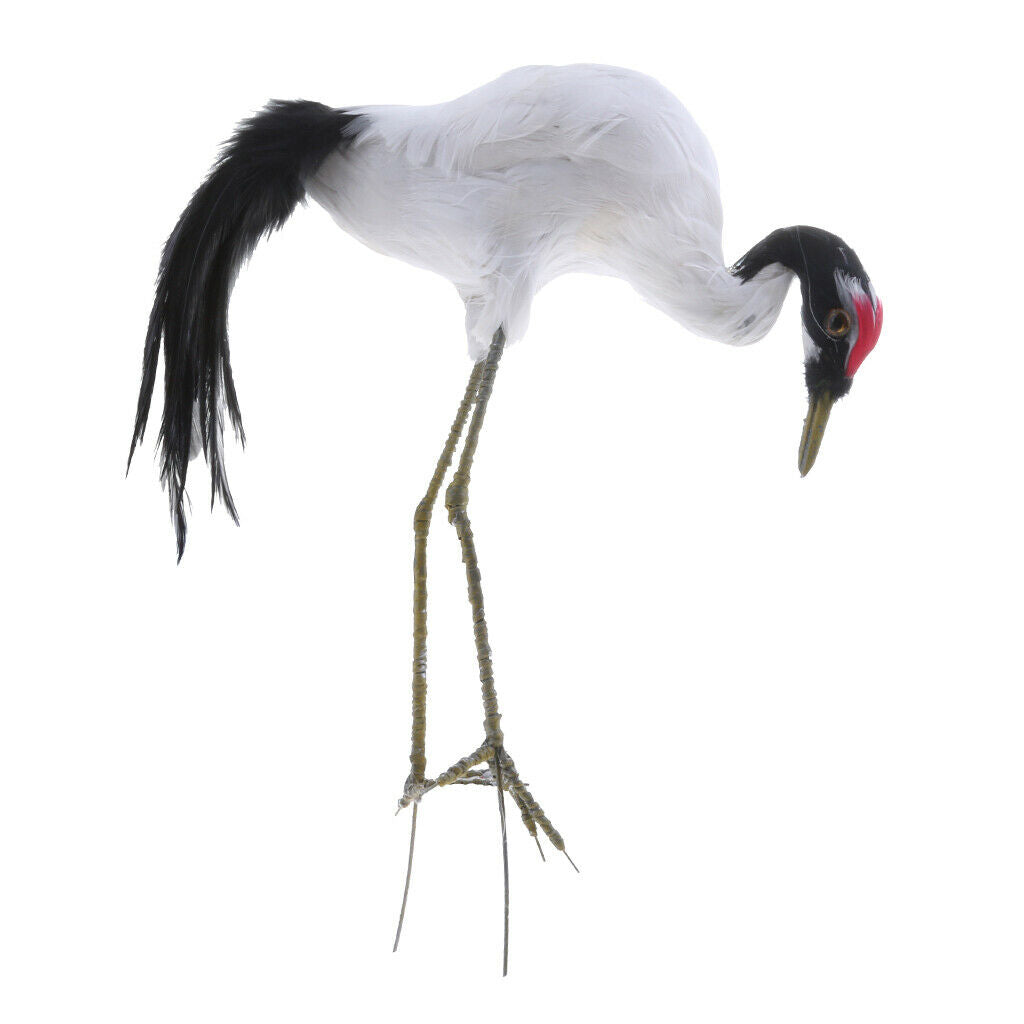Artificial Red-crowned Crane Outdoor Garden Yard Pond Ornament Sculpture #2