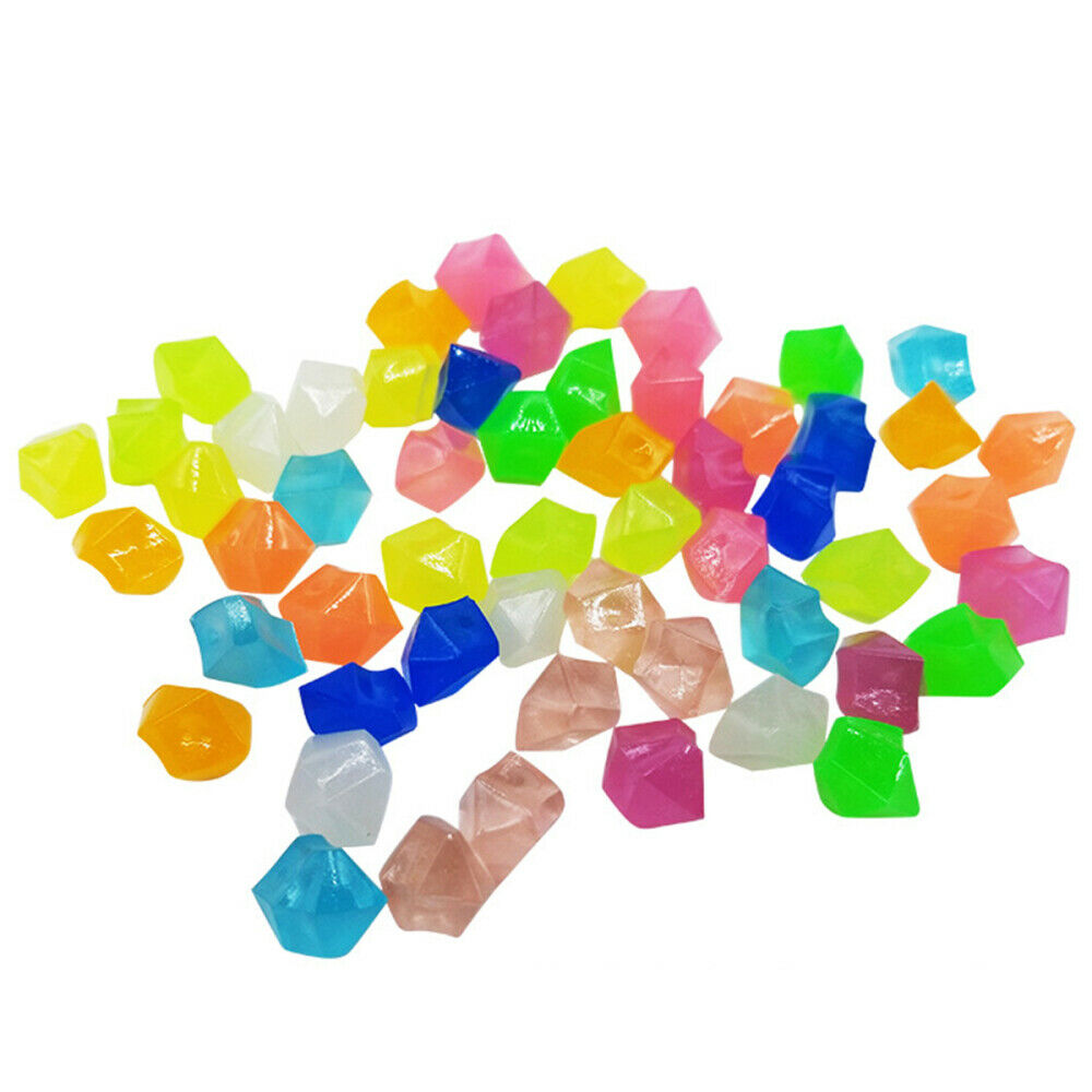 300Pcs Stone Glow Luminous Glowing In The Dark Garden Pebbles Glow Stones Decor