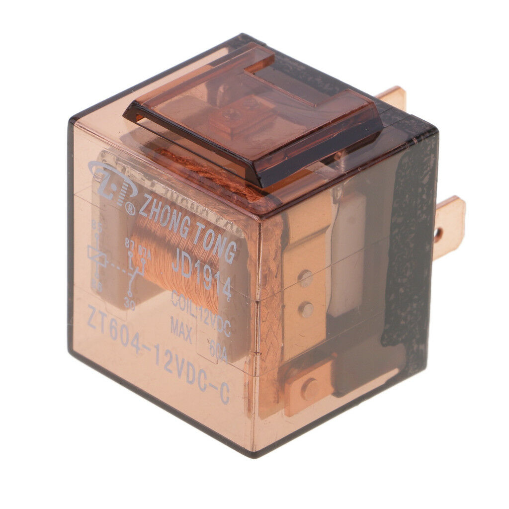 5PCS Car DC 12V Volt 60A SPDT Automotive 5 Pin 5 Wire Relay & Harness Socket