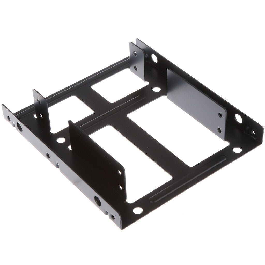 Dual2.5" to 3.5" SSD to HDD Adapter Mounting Bracket Hard Drive Holder Metal