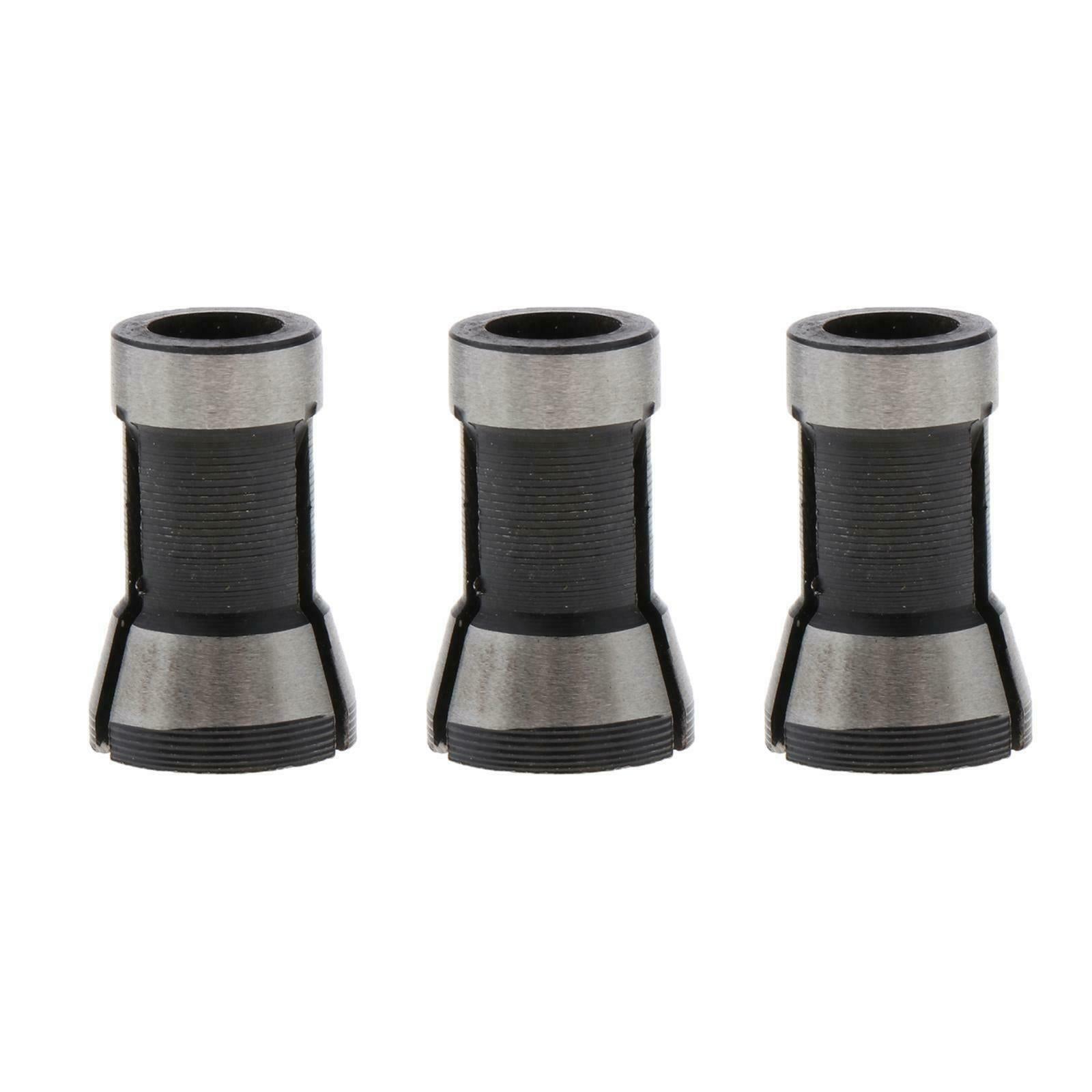 3pcs Router Mandrel Collet Chuck 6mm ~ 8mm Rod Router Trim Molding Machine