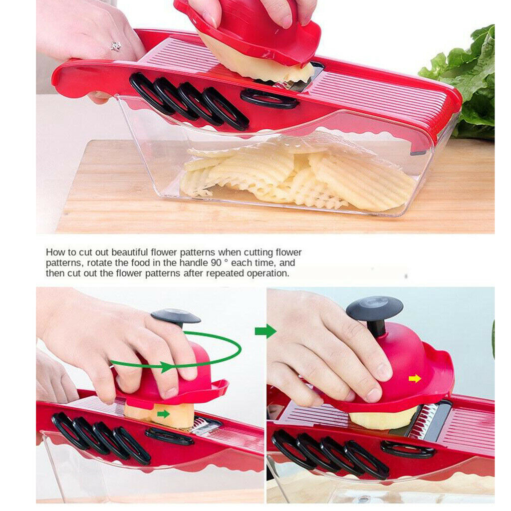 Multi-function Vegetable Cutter Manual Grater Potato Fruit Cutter Solid