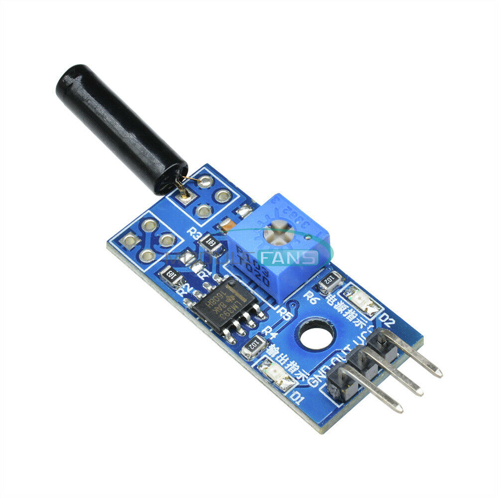 2PCS LM393 Vibration Switch Sensor Module for Intelligent Vehicle DC5V/3.3V
