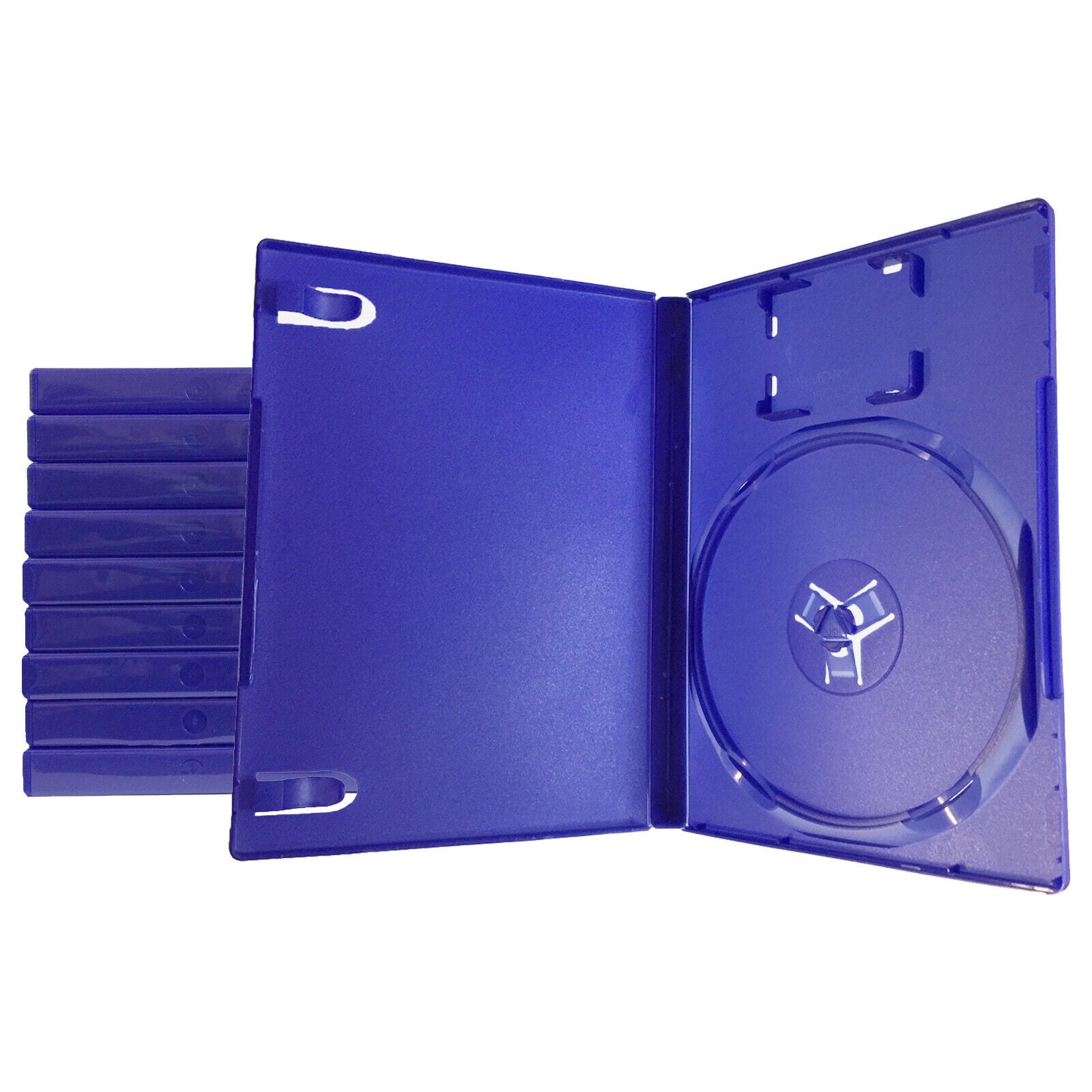 Game case for PS2 replacement Sony retail disc holder box - 10 pk Blue | ZedLabz