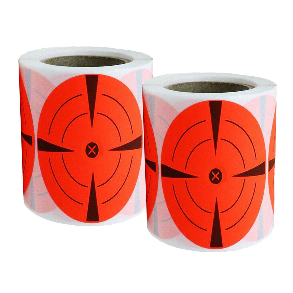 250x Shooting Targets Gun Range Pasters 3inch Circle Adhesive Stickers red