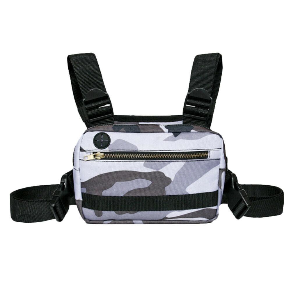 Chest Bag Vest Sports Running Chest Rig Pouch Recon Bag Organizer Holder