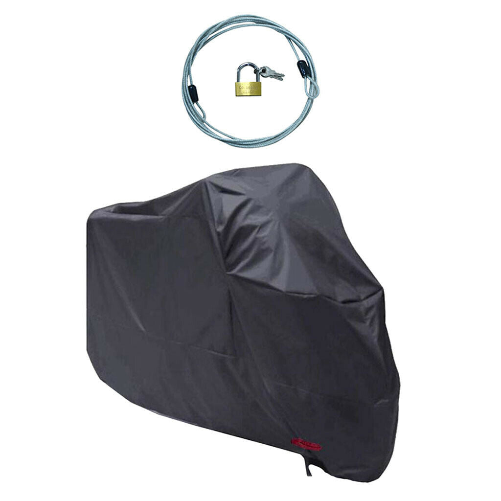 Waterproof Motorcycle Cover Scooter Protector with Cover Lock Universal