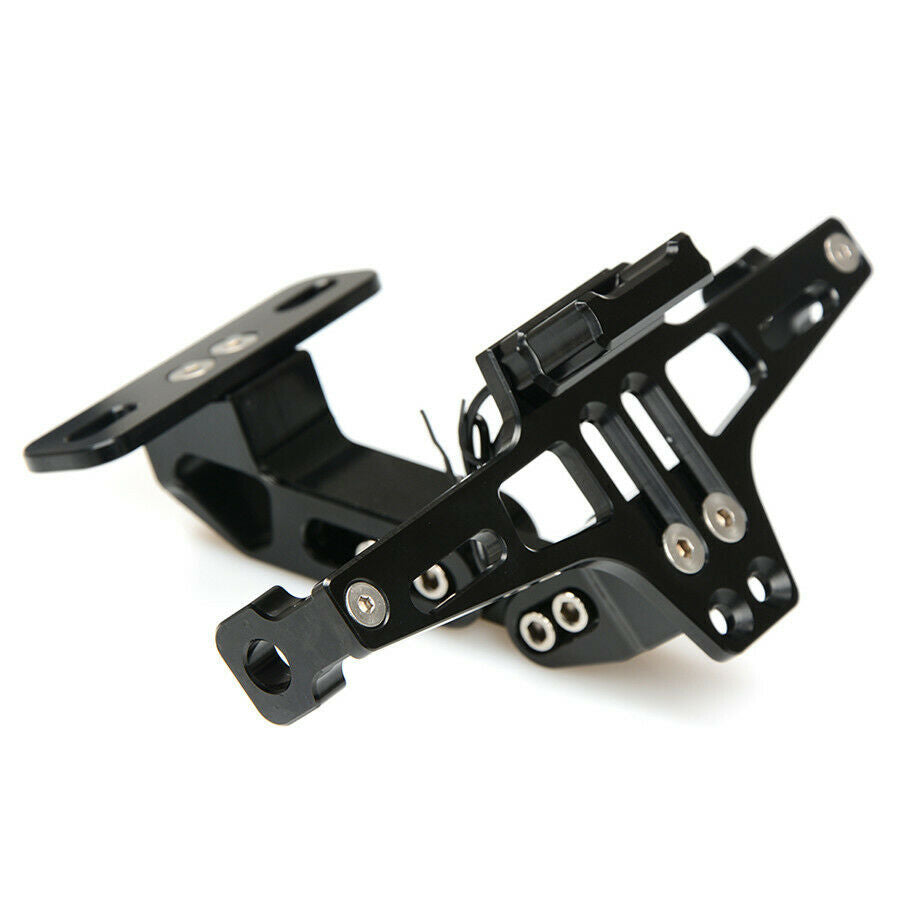 Motorcycle Multi-Angle License Plate Holder Tail Light Aluminium alloy Bracket