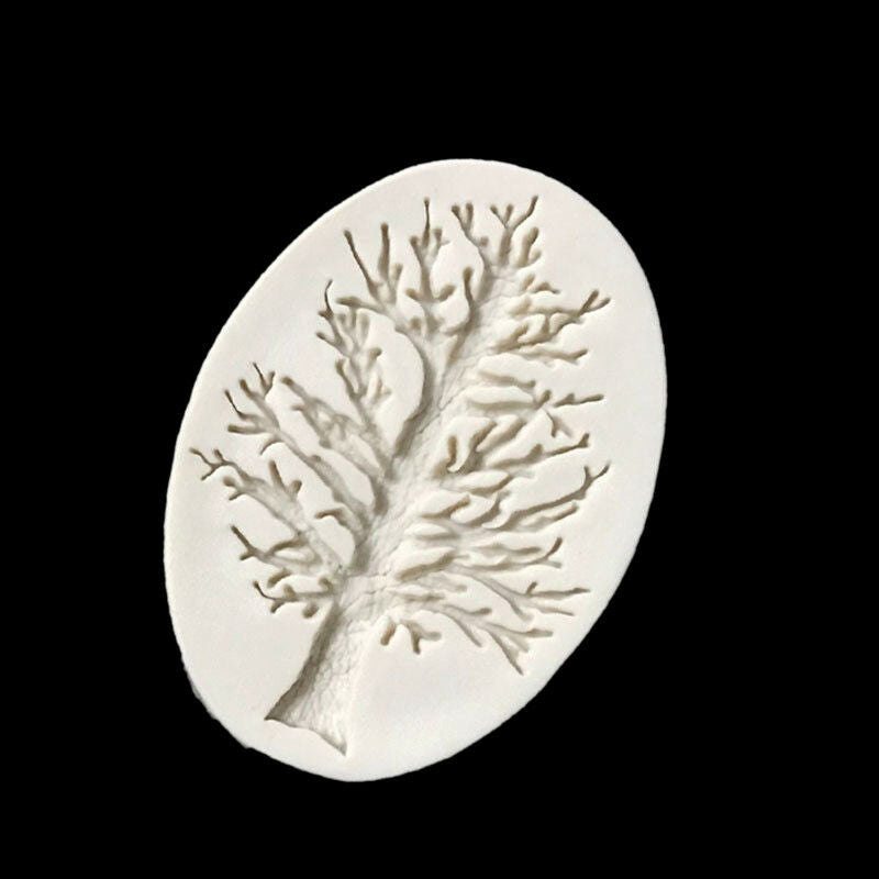 Gray Christmas tree Silicone Mold Chocolate Fondant Moulds Baking D@e T Z.l8