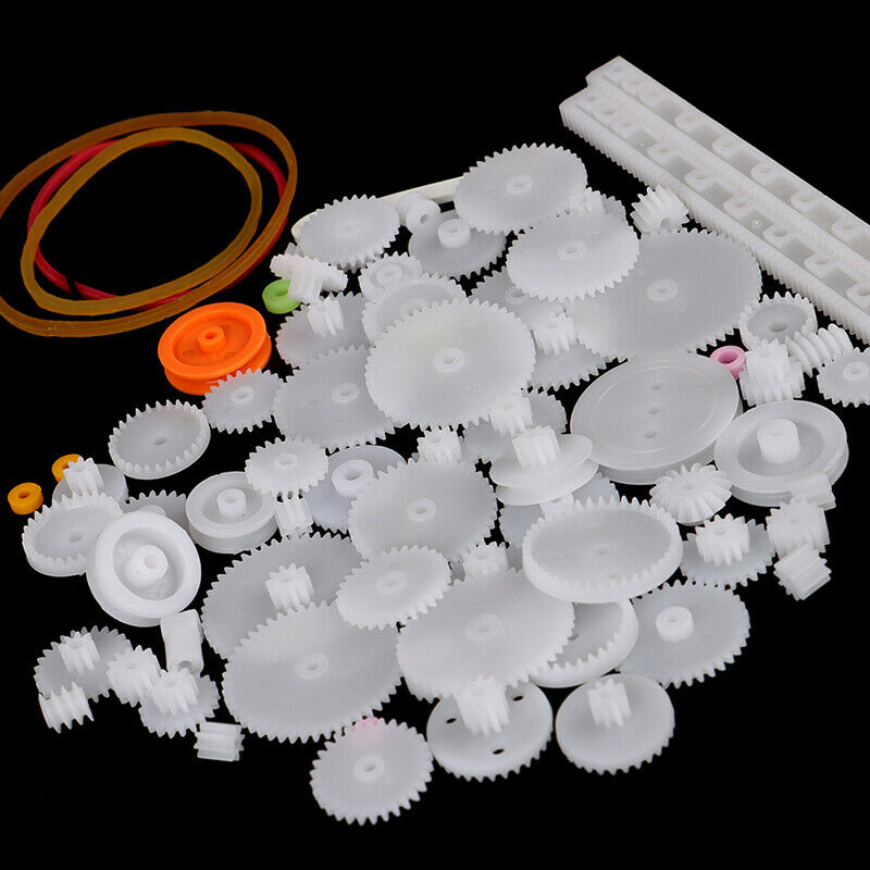 75PCS/lot Plastic Gear Rack Pulley Belt Worm Gear Single-and Double-gear HsFEH