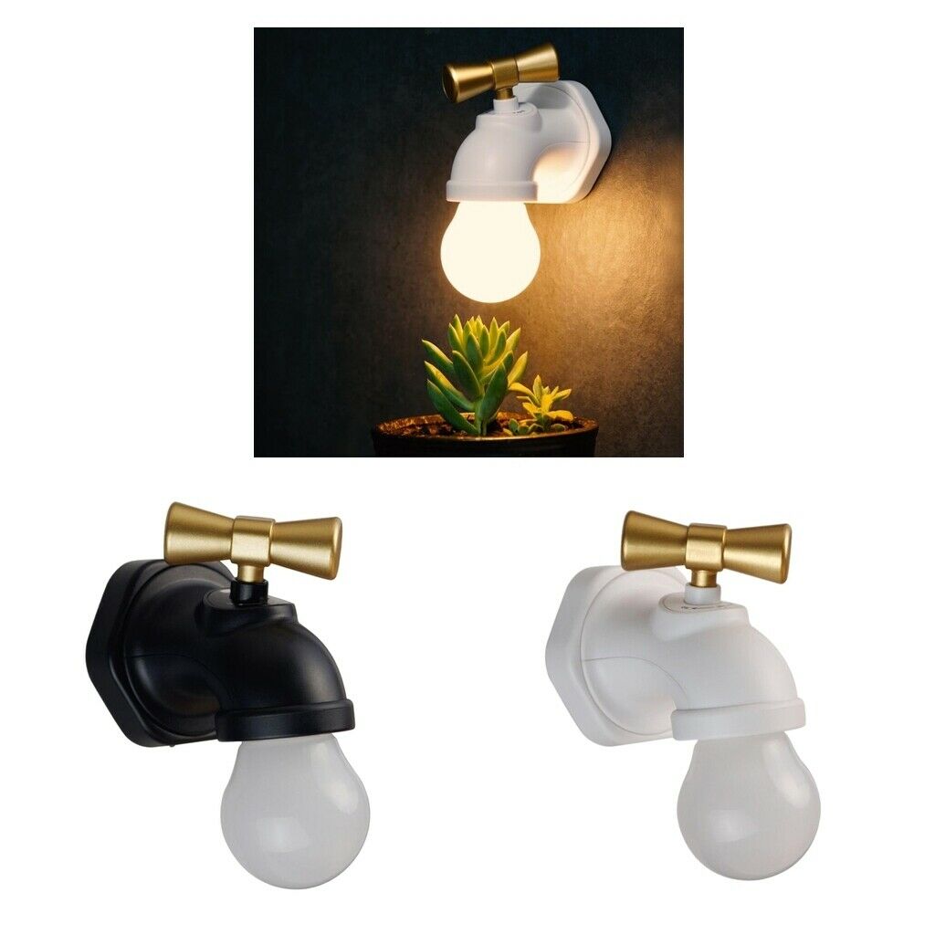 Faucet Shape Voice Control Night Light USB Powered Kids Room Decoration