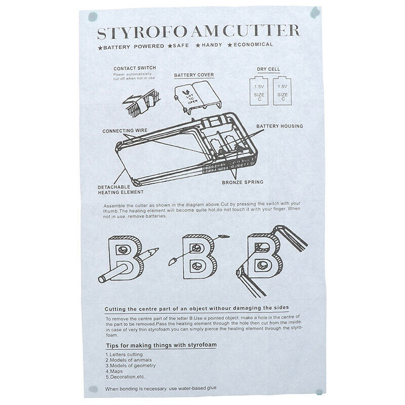 1Set Hot Wire Foam Cutter Small Electric Styrofoam Polystyrene Craft T .l8