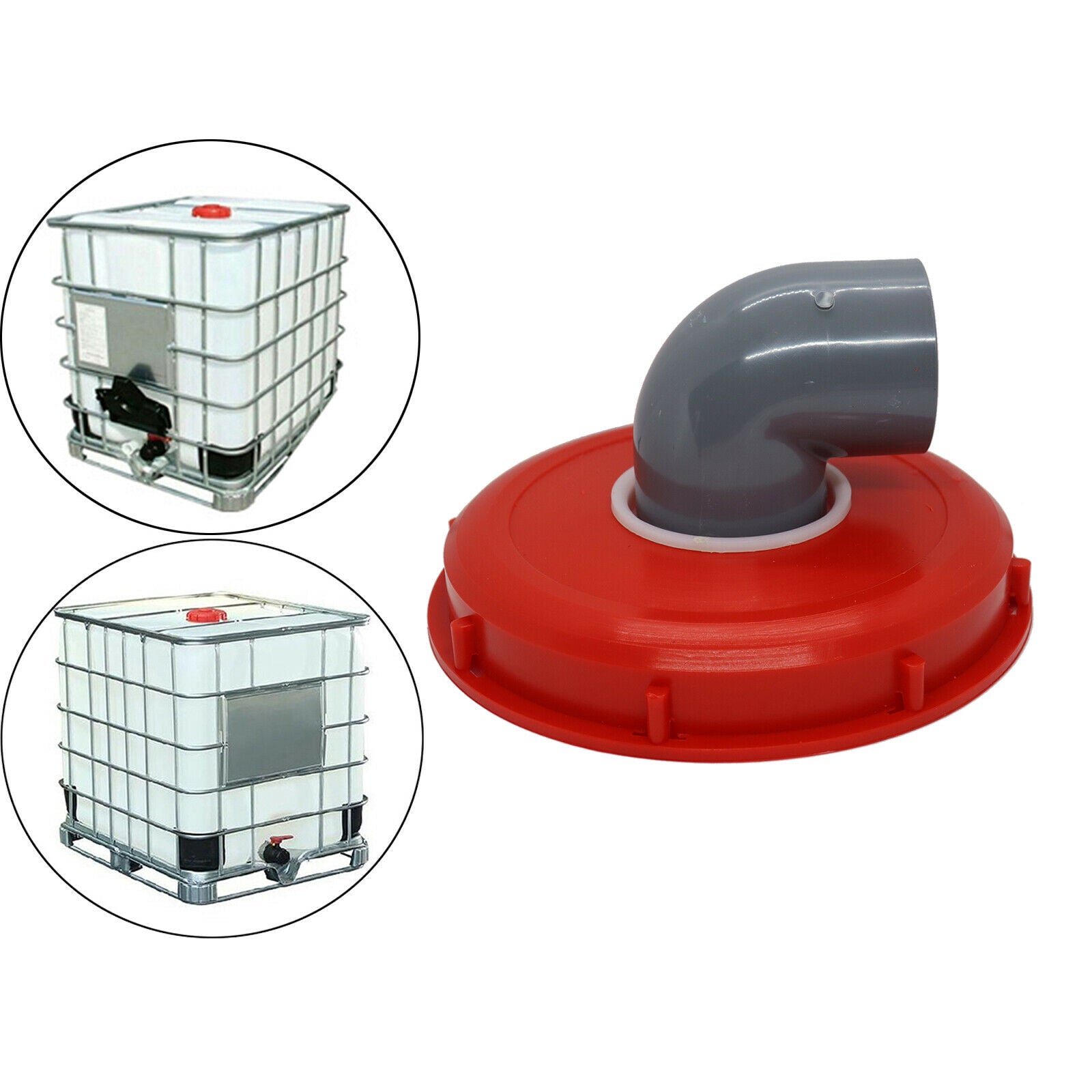 Garden Rain Barrel IBC Tank Filter Rainwater Needle Felting 224mm 90 Degree