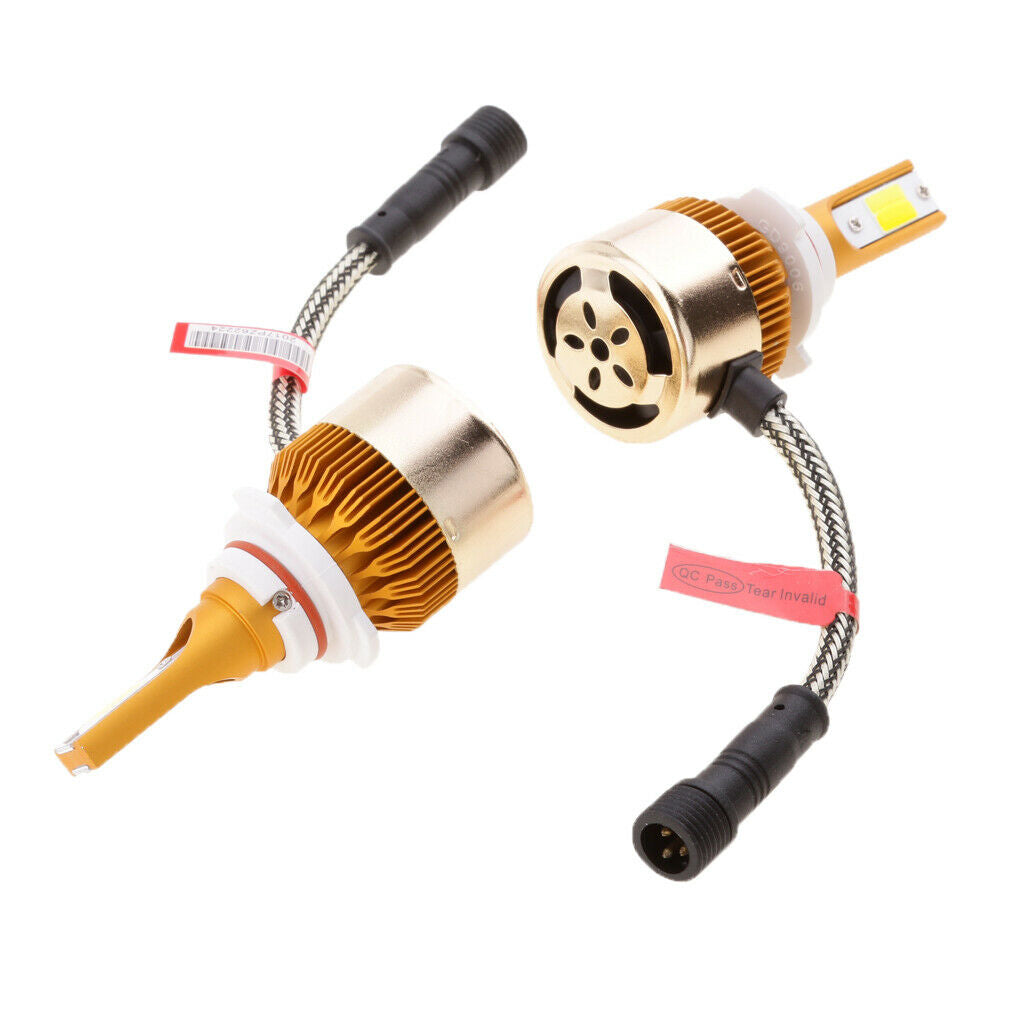 2 Pieces 9006 HB4 Dual Color Headlight Worklight Fog Light LED Aluminum Lamp