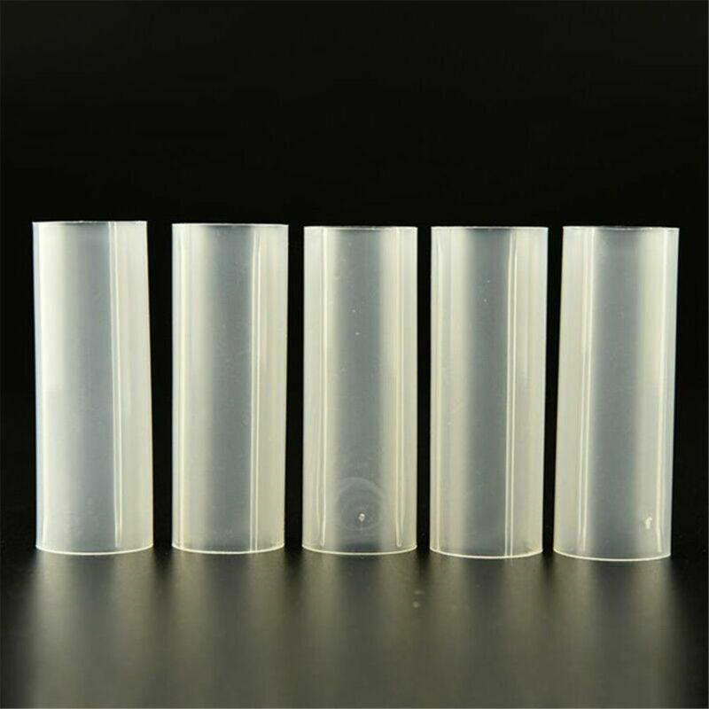 10Pcs Plastic 18650 Battery Holder Tube For Flashlight Torch Lamp Light 6.15cm