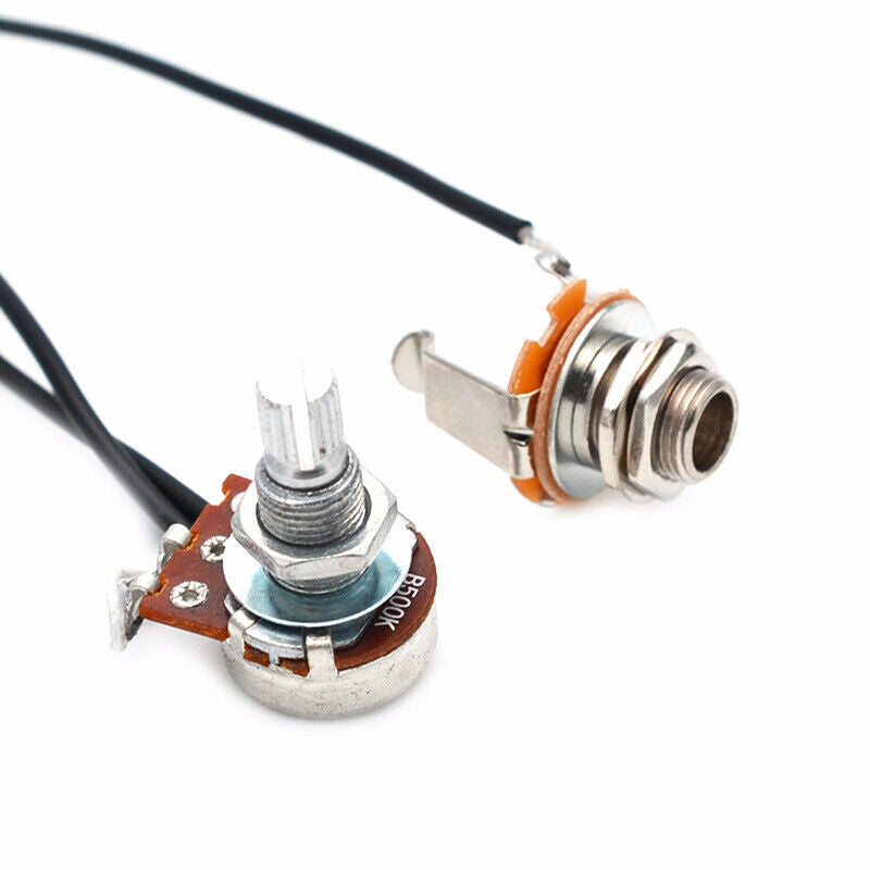1Pcs 50MM Guitar Pickup Piezo Transducer Prewired Amplifier 6.35MM Output Ja Lt