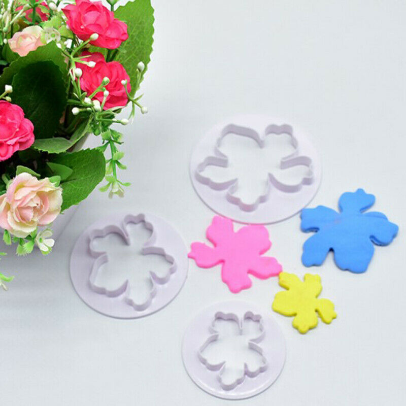 4Pcs/Set Hawaiian flower Fondant Mold Cutter Sugarcraft Cake too.l8