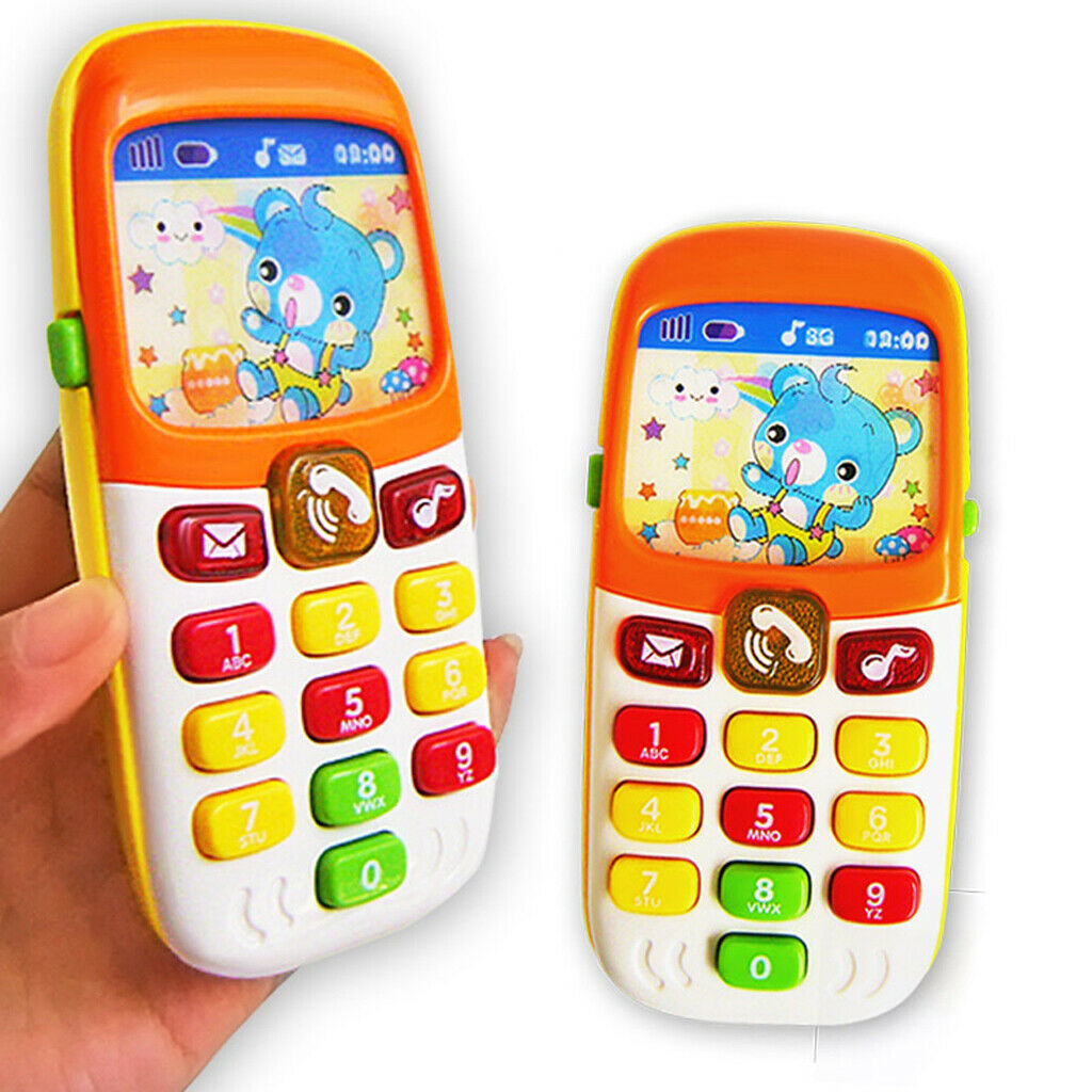 Baby Play Phone Toys with Lights, Music - Early Educational Learning Toys for