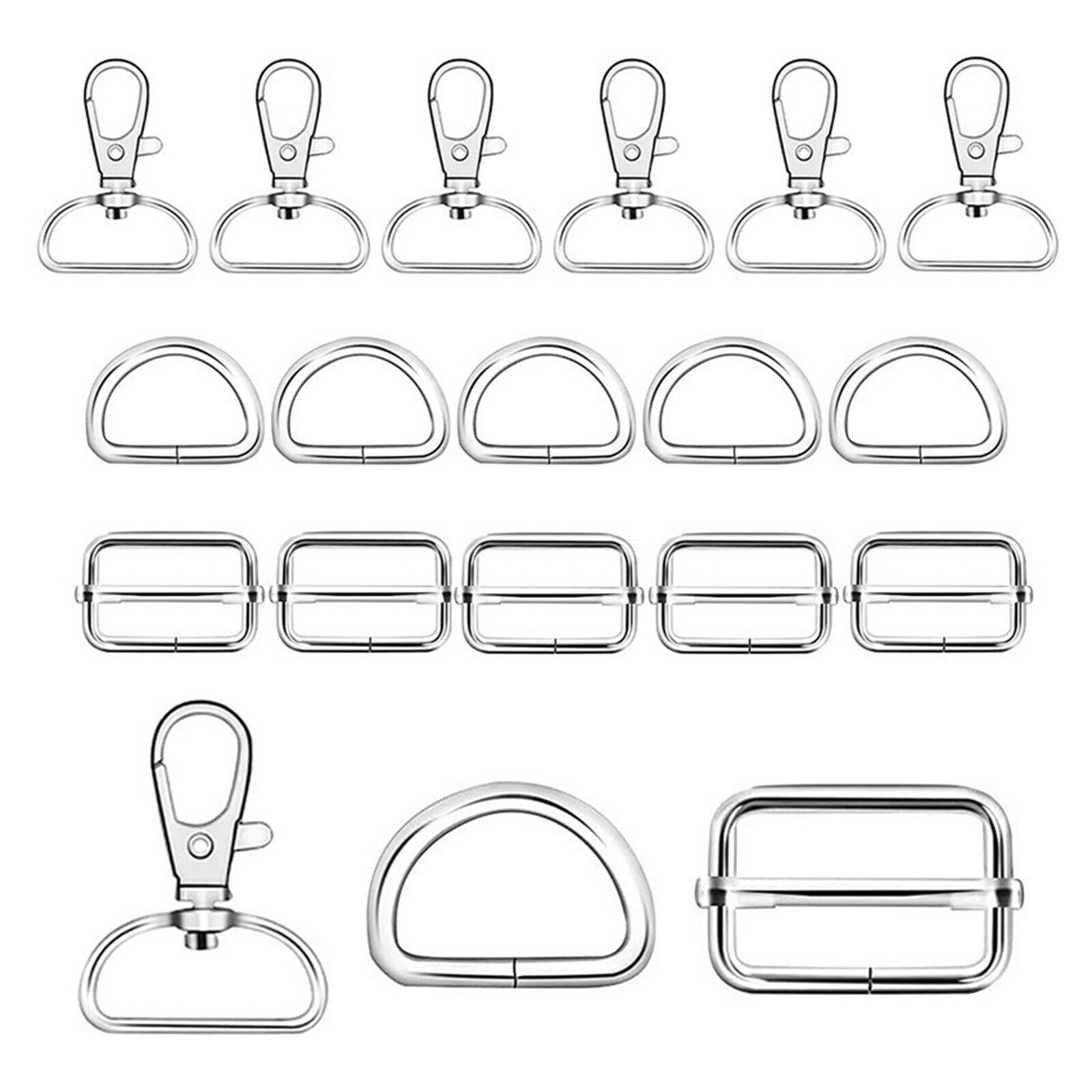 60 Pieces Key Chains Keychain Blanks DIY Keyring Clothes Jewelry Making