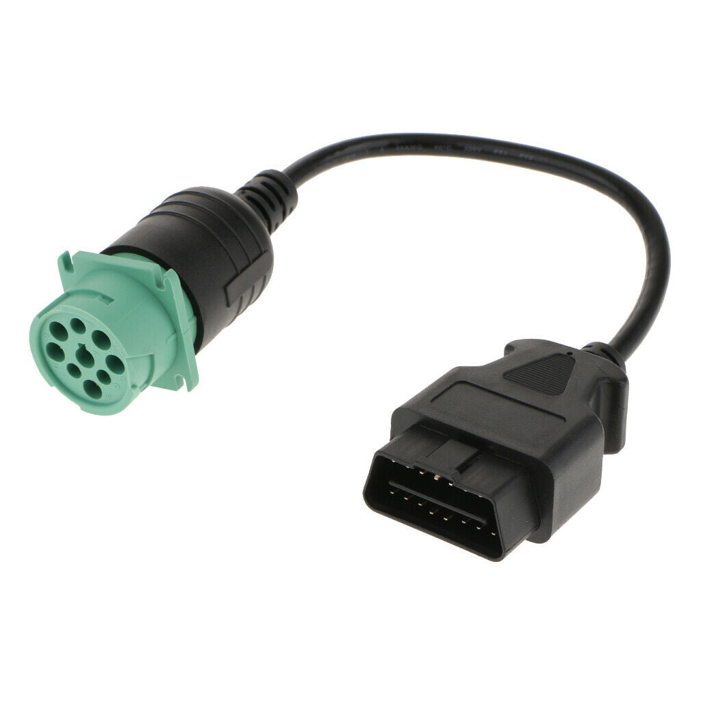 Heavy Truck  Diagnostic Adapter 9 Pin Male To 16 Pin Female Connector