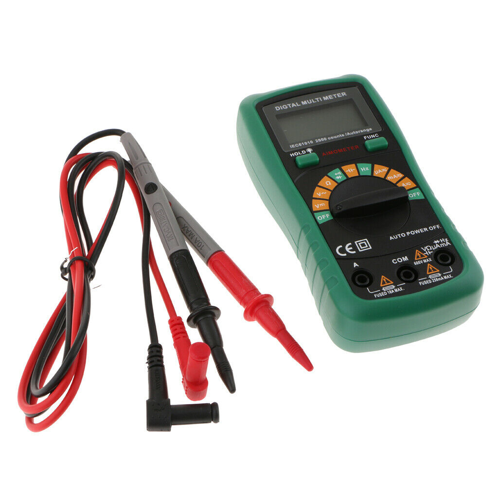 Digital LCD Automatic Range Multimeter Ammeter AC/DC/OHM Volt Current Tester