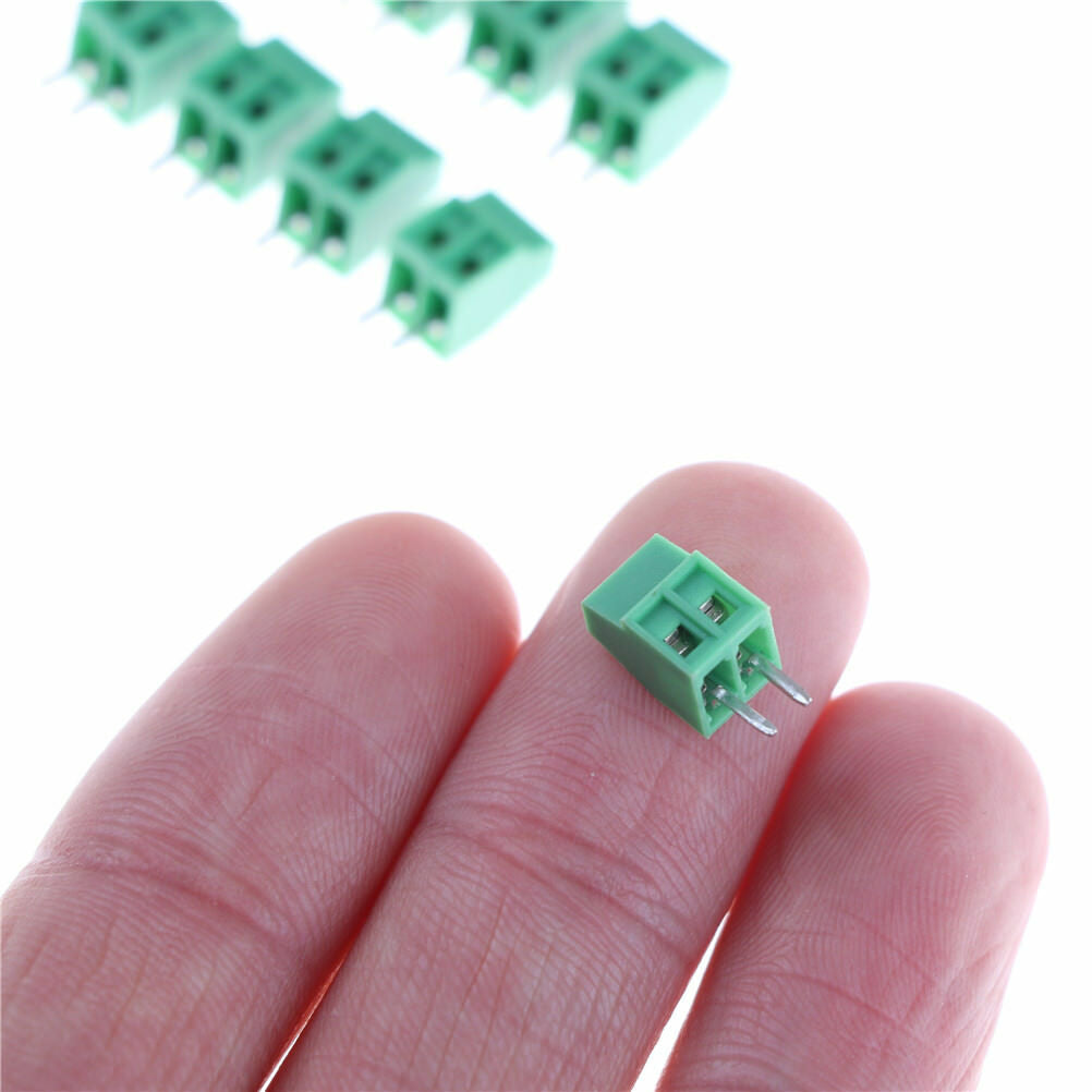 10pcs 2 Poles KF128 2.54mm PCB Universal Screw Terminal Bloc.l8