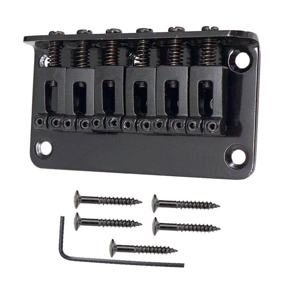 Standard Bass Bridge 6-String 78 mm Metal Zinc Alloy Black