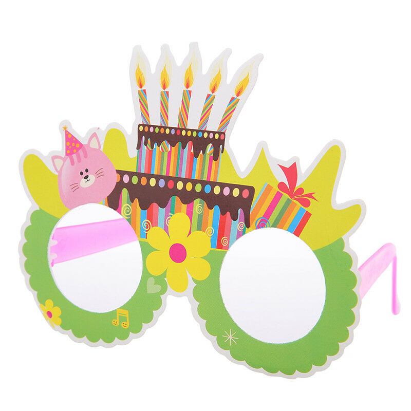 1pcs Cartoon funny party paper glasses happy birthday theme party supplie.l8