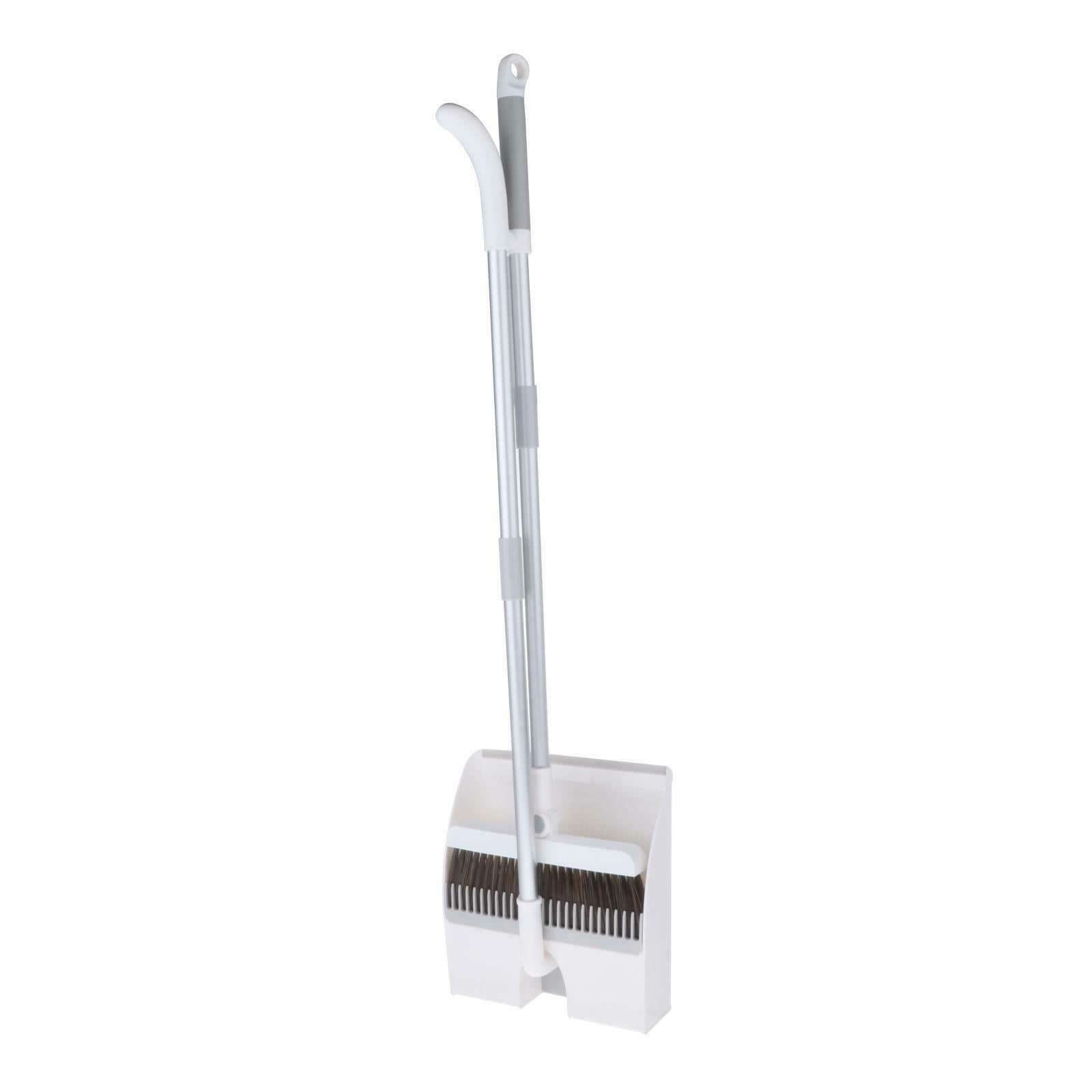 Long Handle Broom and Dustpan Cleans for Home Room Office Upright Stand Up