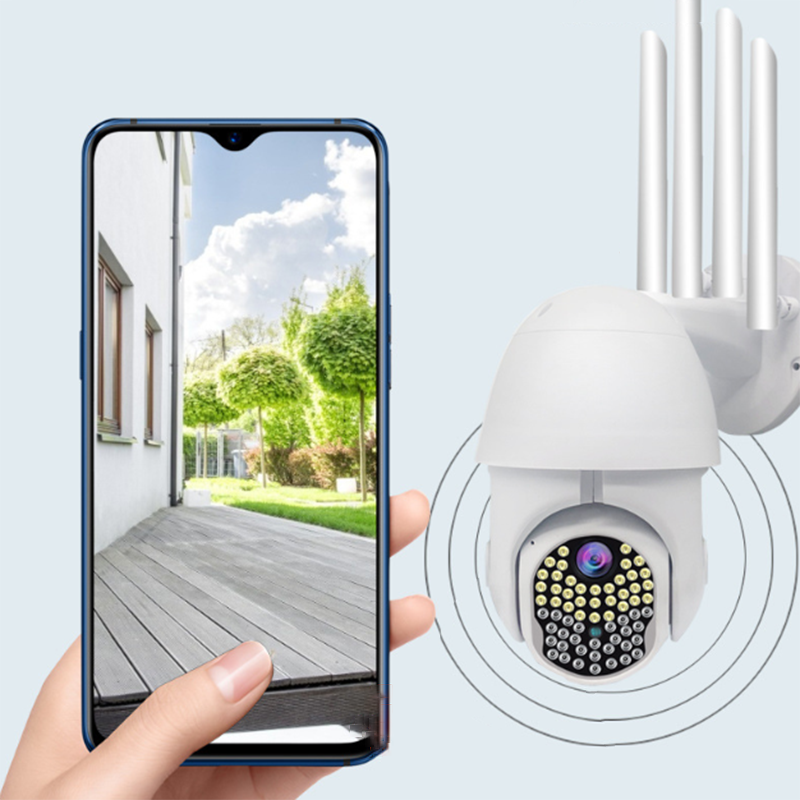 1080P Wireless WIFI HD IP Camera Outdoor CCTV PTZ 63 LED Home Security IR Cam