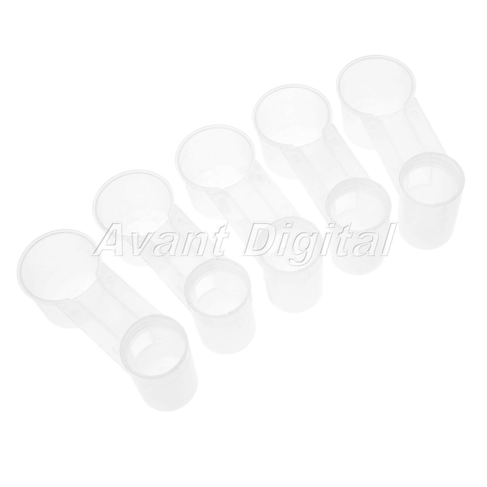 Clear White Plastic Bird Feeder Drinker Bottle Cup Water Bottle for Pigeon Dove