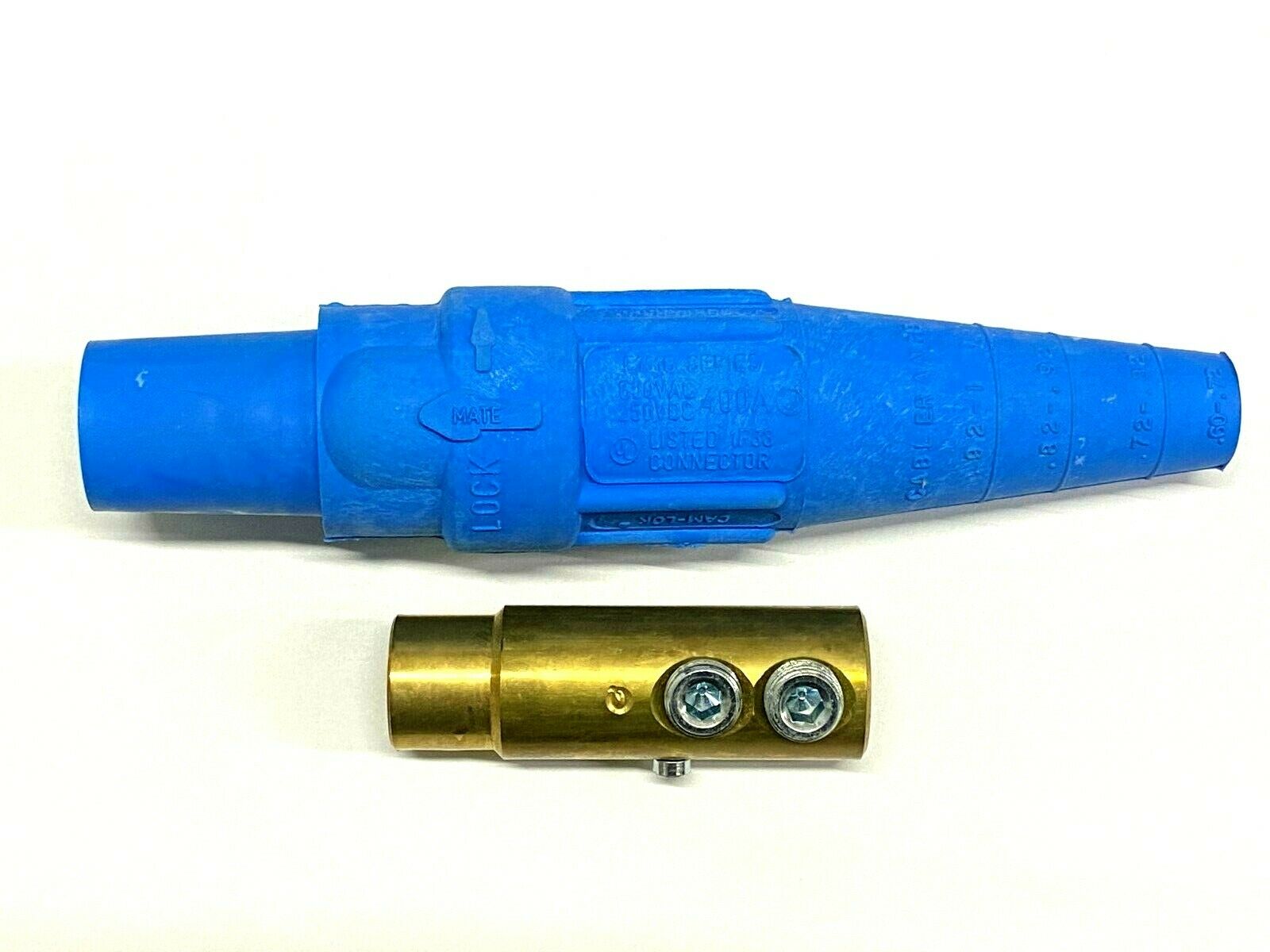 1pcs - COOPER E1016-8393 Cam-Lok J Power Female Plug 400A 600V - Blue