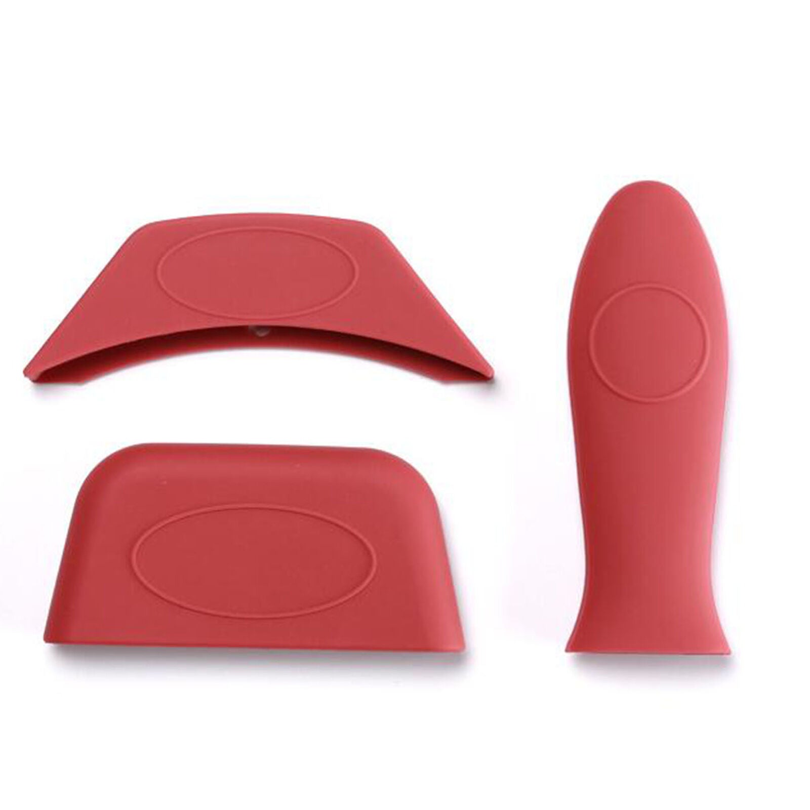 4Pcs Silicone Pot Holder Cast Iron Hot Skillet Handle Cover Potholder Pan Sleeve