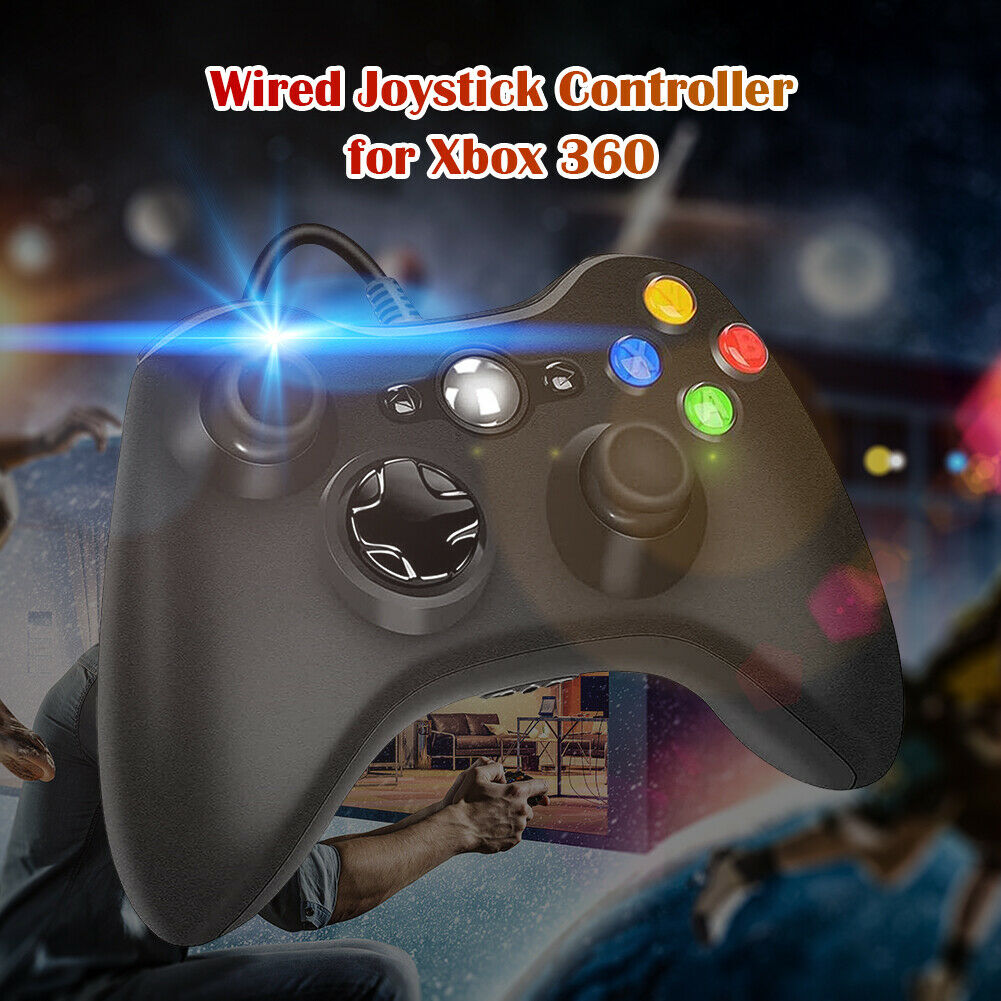 BLACK BRAND NEW USB WIRED CONTROLLER FOR MICROSOFT XBOX ONE S DESKTOP LAPTOP