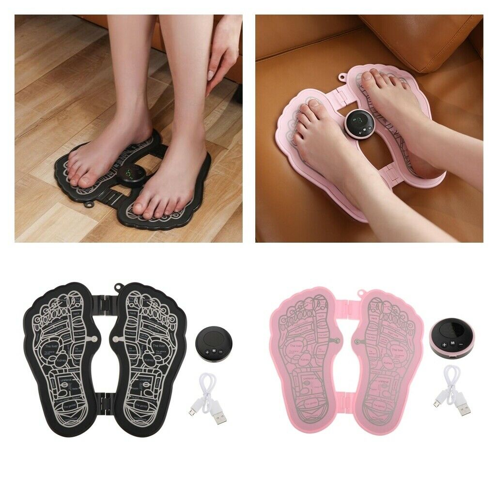 Set of 2 Electric Foot Massager Massage Foot for Men Women 6 Modes Foot Rest