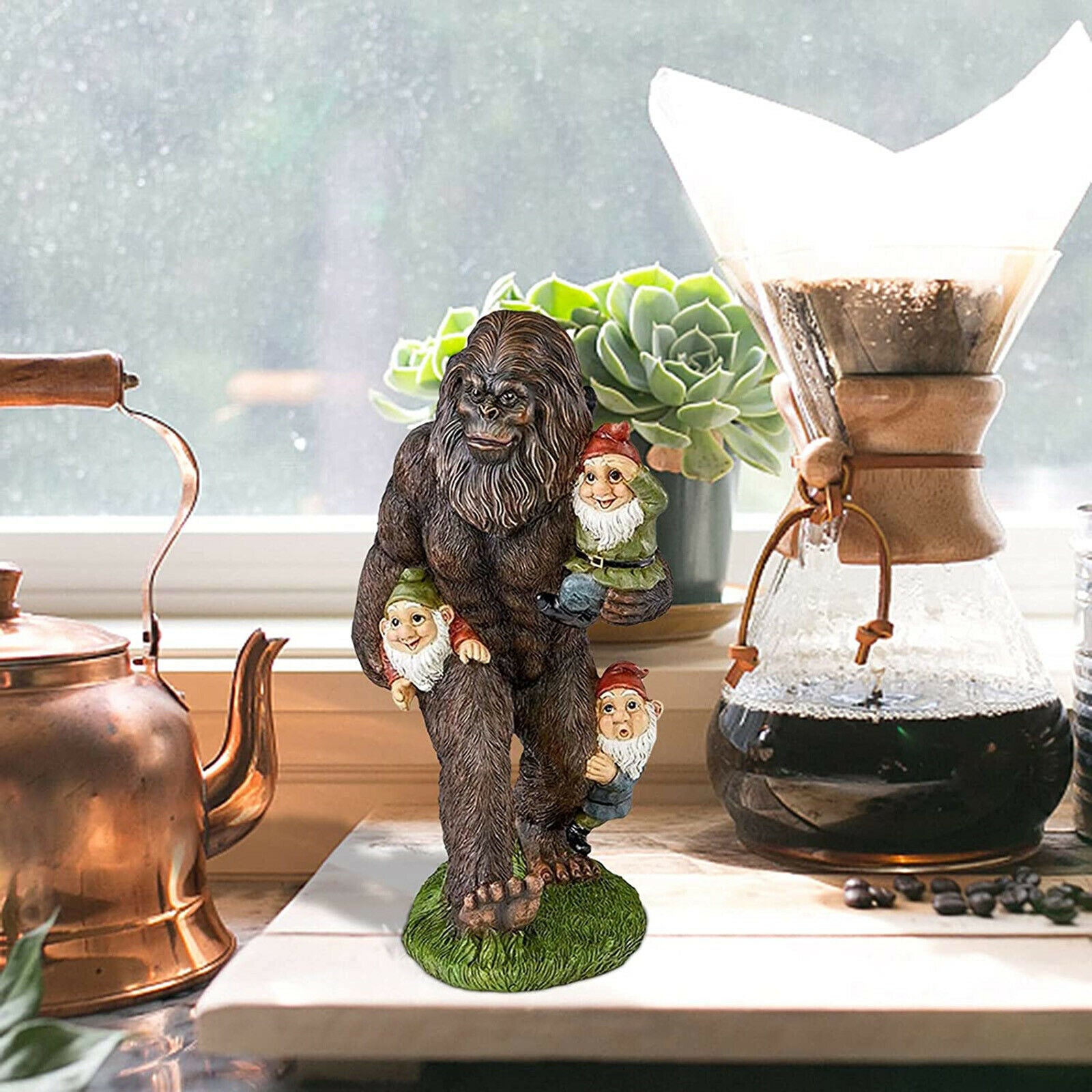 Garden Gnome Statues Outdoor Decor Sculptures Statues Bigfoot Gnomes Garden A
