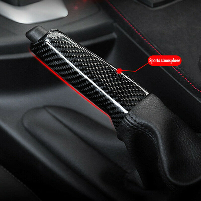 For BMW E46 E90 E92 E60 E39 F30 F34 F10 Carbon Fiber Car Handbrake Grips Cover