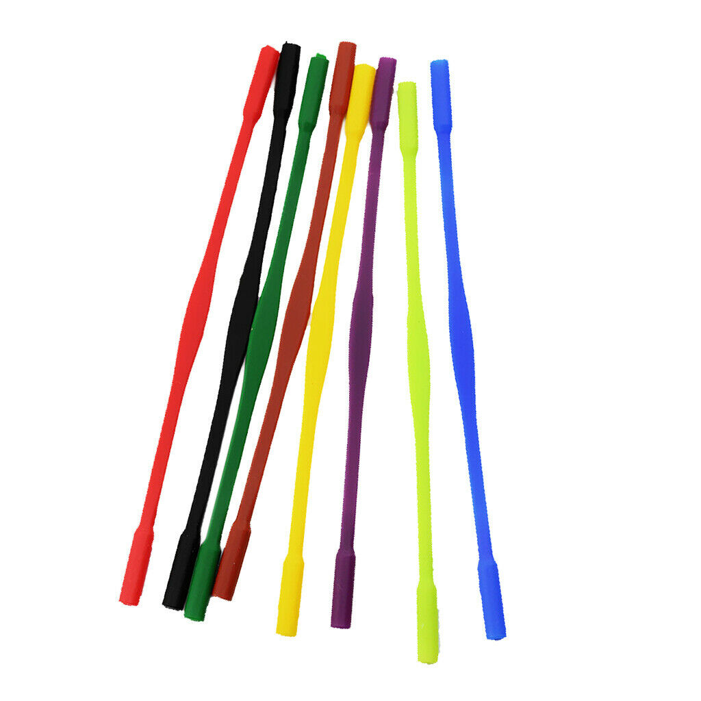 Kids Silicone Anti-Slip Glasses Eyeglass Strap - 8 Pack