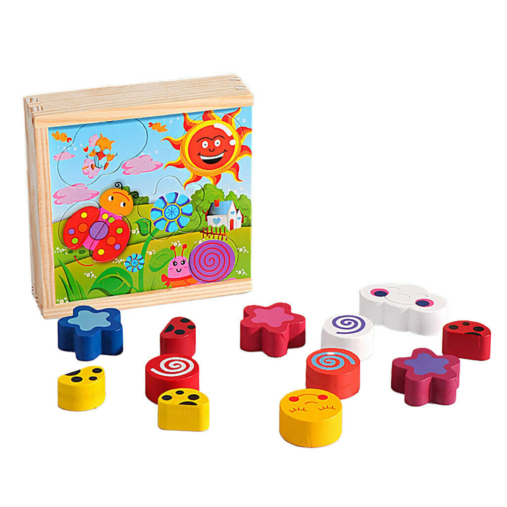 Puzzle Board Toys Shape Matching Early Education Weather Colors Development