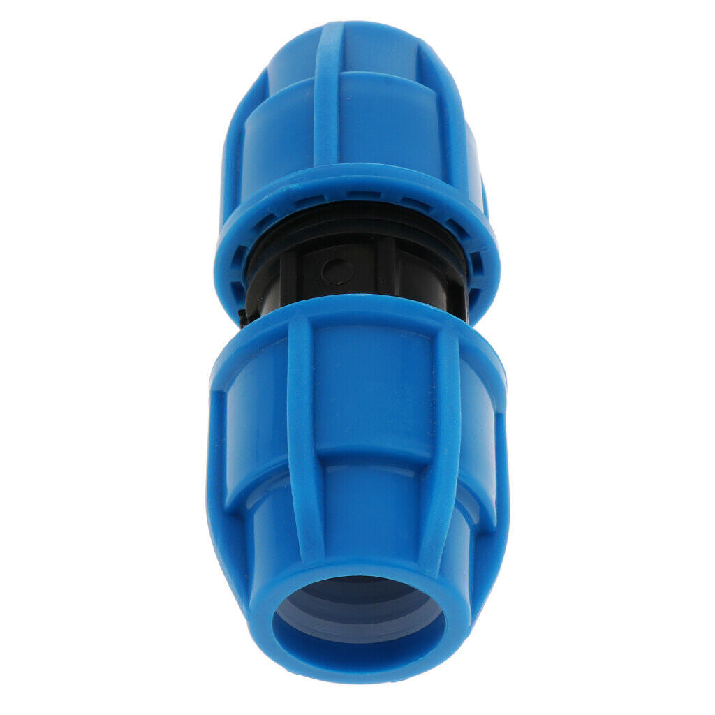 2Pcs PE Straight Union Garden Hose PE Connector Heavy Duty Water Hose Fittings